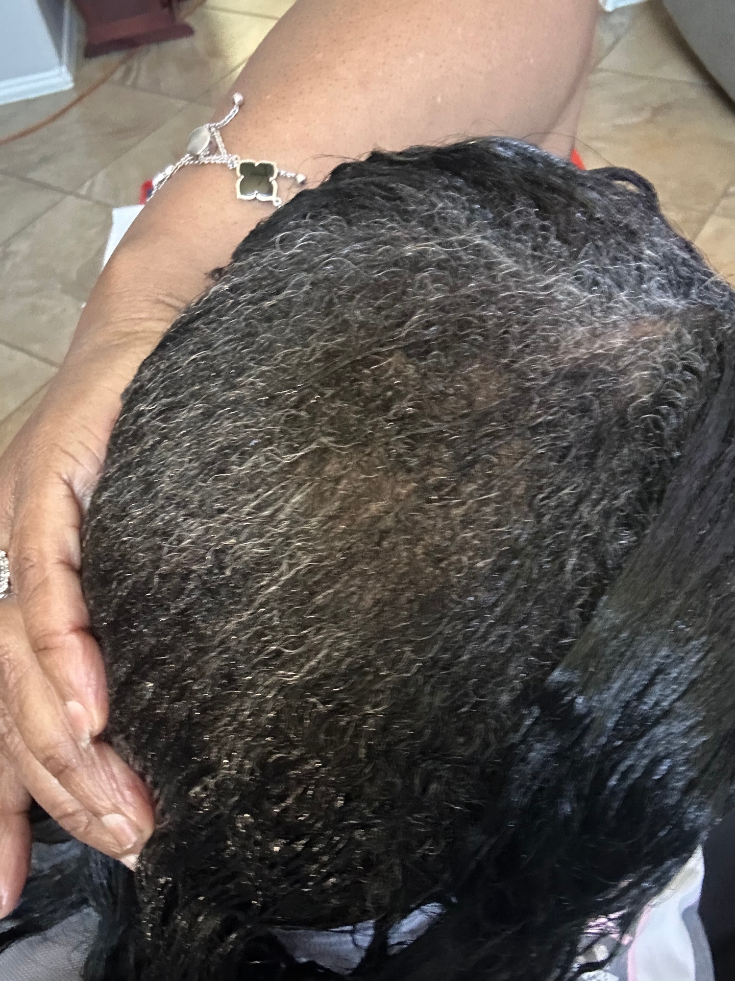 Janelle after using the OrréNaturals Hair Revival Ampoule