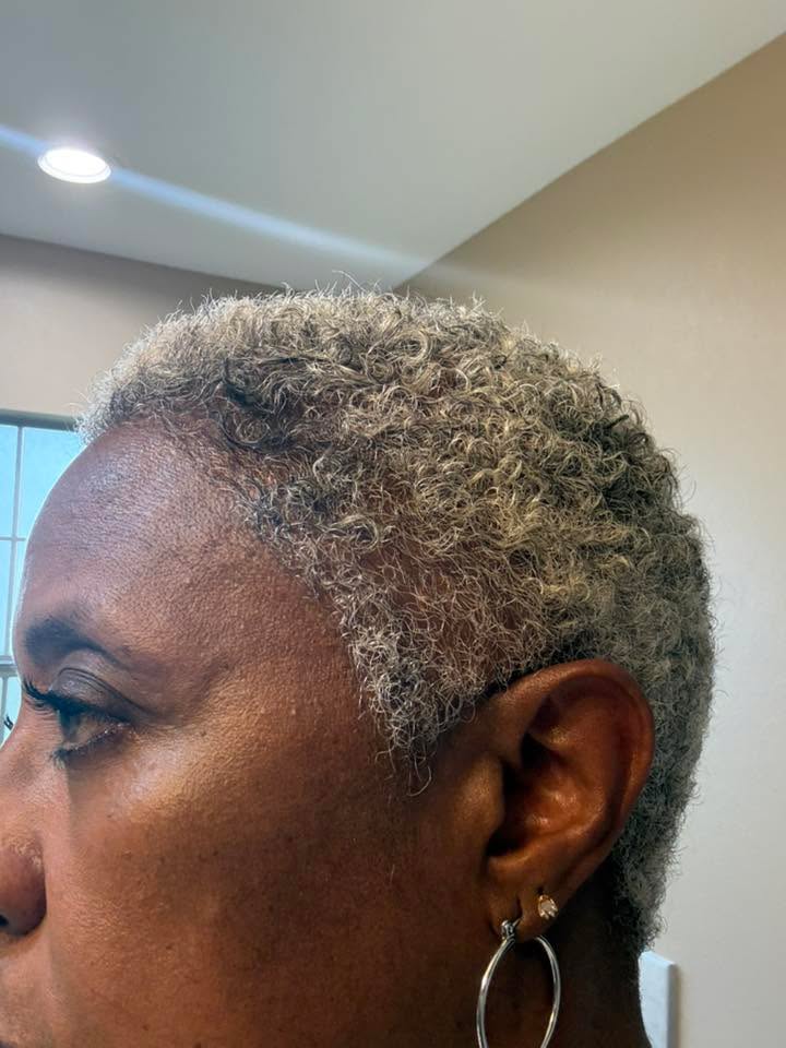 Denise after using the OrréNaturals Hair Revival Ampoule